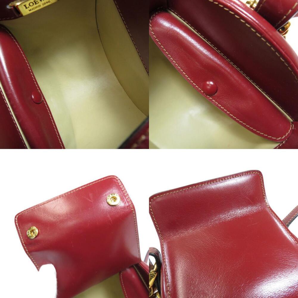 Loewe leather shoulder bag curved barrel slender strap Red - Picture 7 of 11